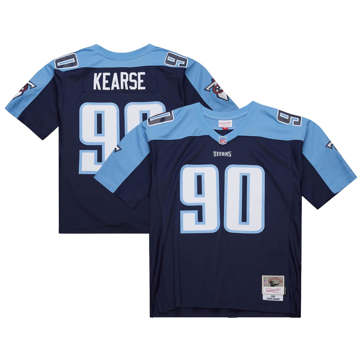 Tennessee Titans Jevon Kearse Navy 1999 Legacy Replica Jersey product image 2, provided for visual reference and product