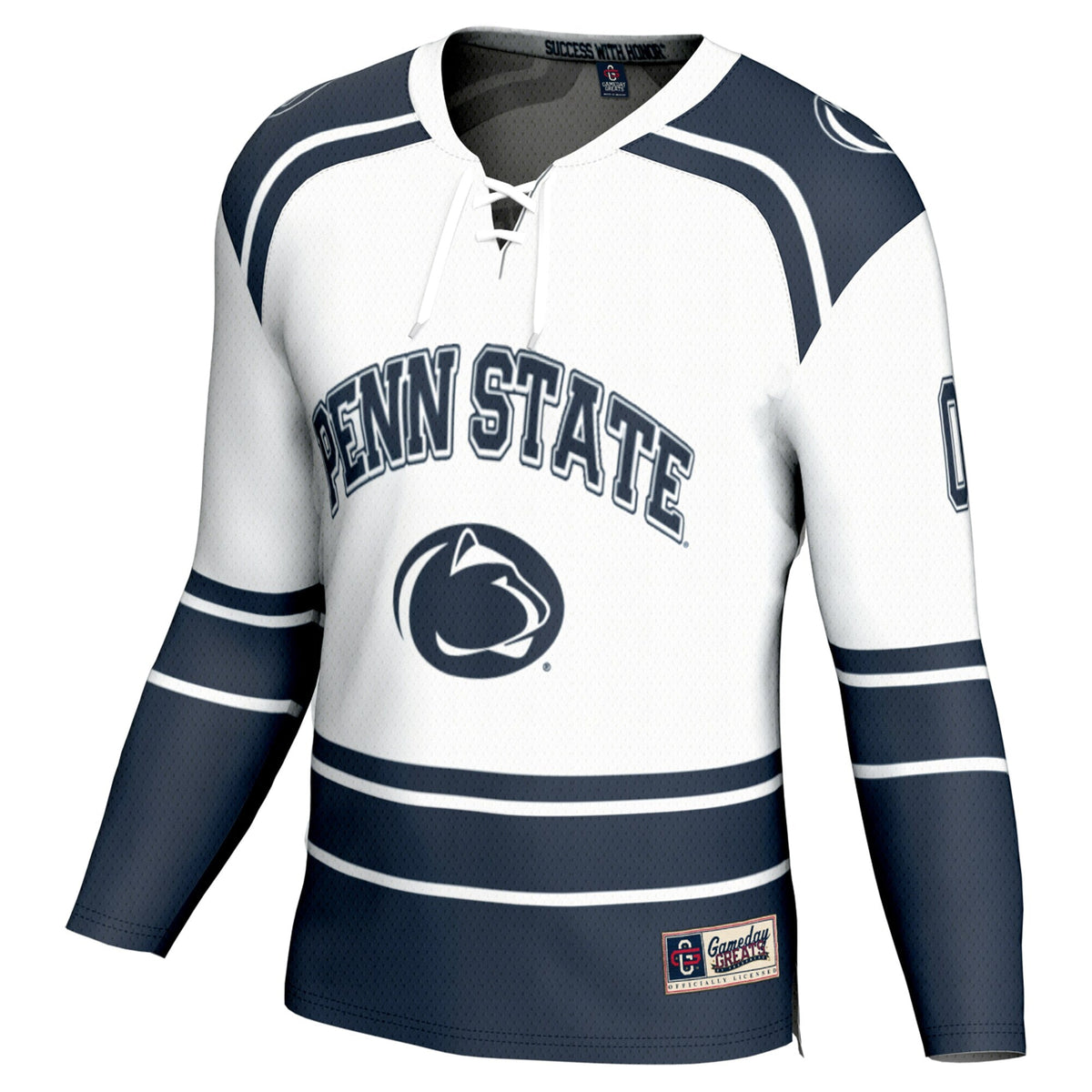 Penn State Nittany Lions NIL Pick-A-Player Ice Hockey Fashion Jersey - White product image 3, provided for visual reference