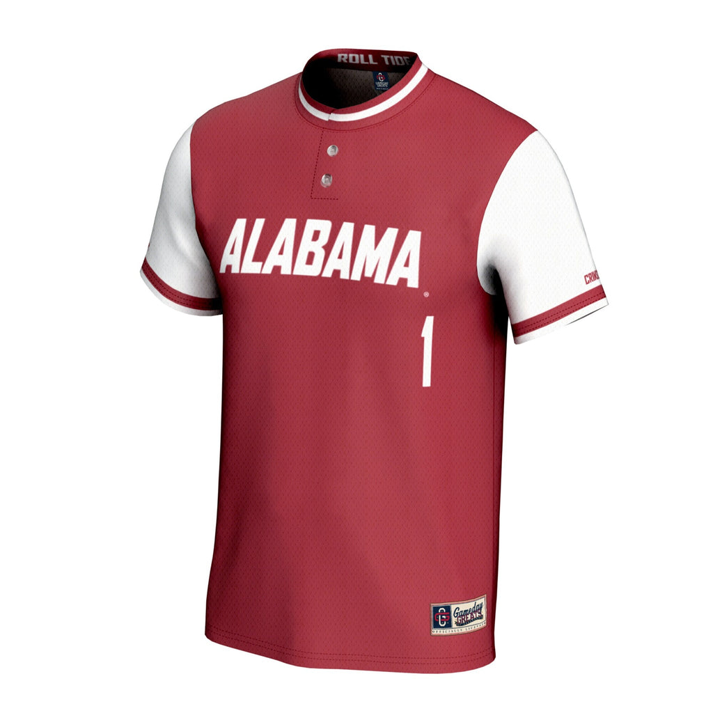 Alabama Crimson Tide Lightweight Softball Fashion Jersey - Crimson product image 3, provided for visual reference and