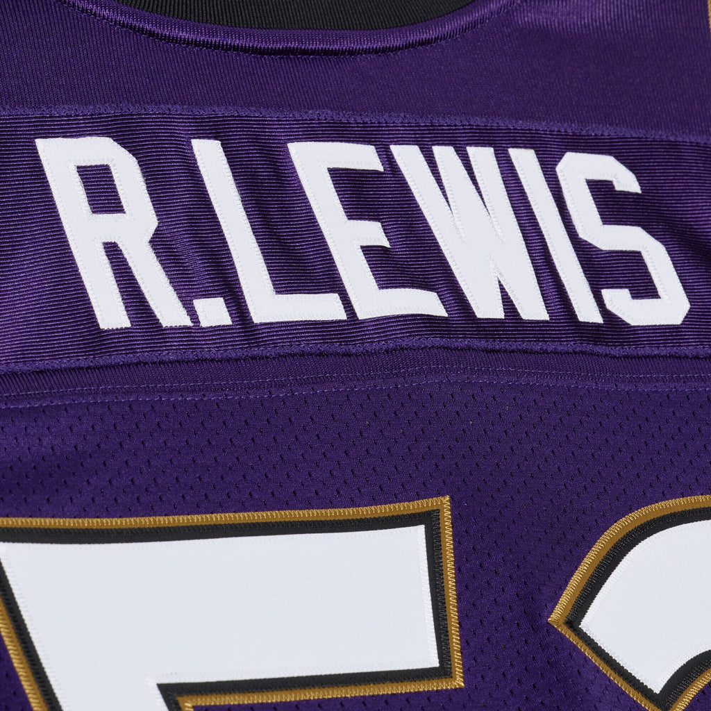 Baltimore Ravens Ray Lewis Purple 1996 Authentic Throwback Jersey product image 9, provided for visual reference and product