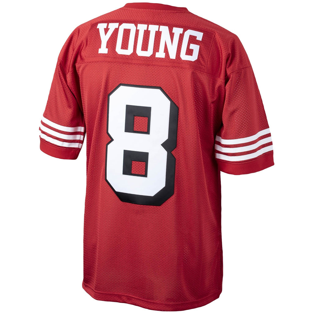 San Francisco 49ers 1994 Steve Young Scarlet Authentic Throwback Retired Player Jersey product image 4, provided for visual