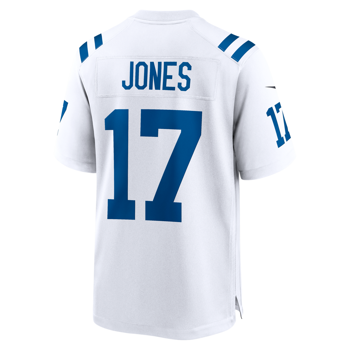 Indianapolis Colts Daniel Jones White Game Jersey product image 4, provided for visual reference and product detail review