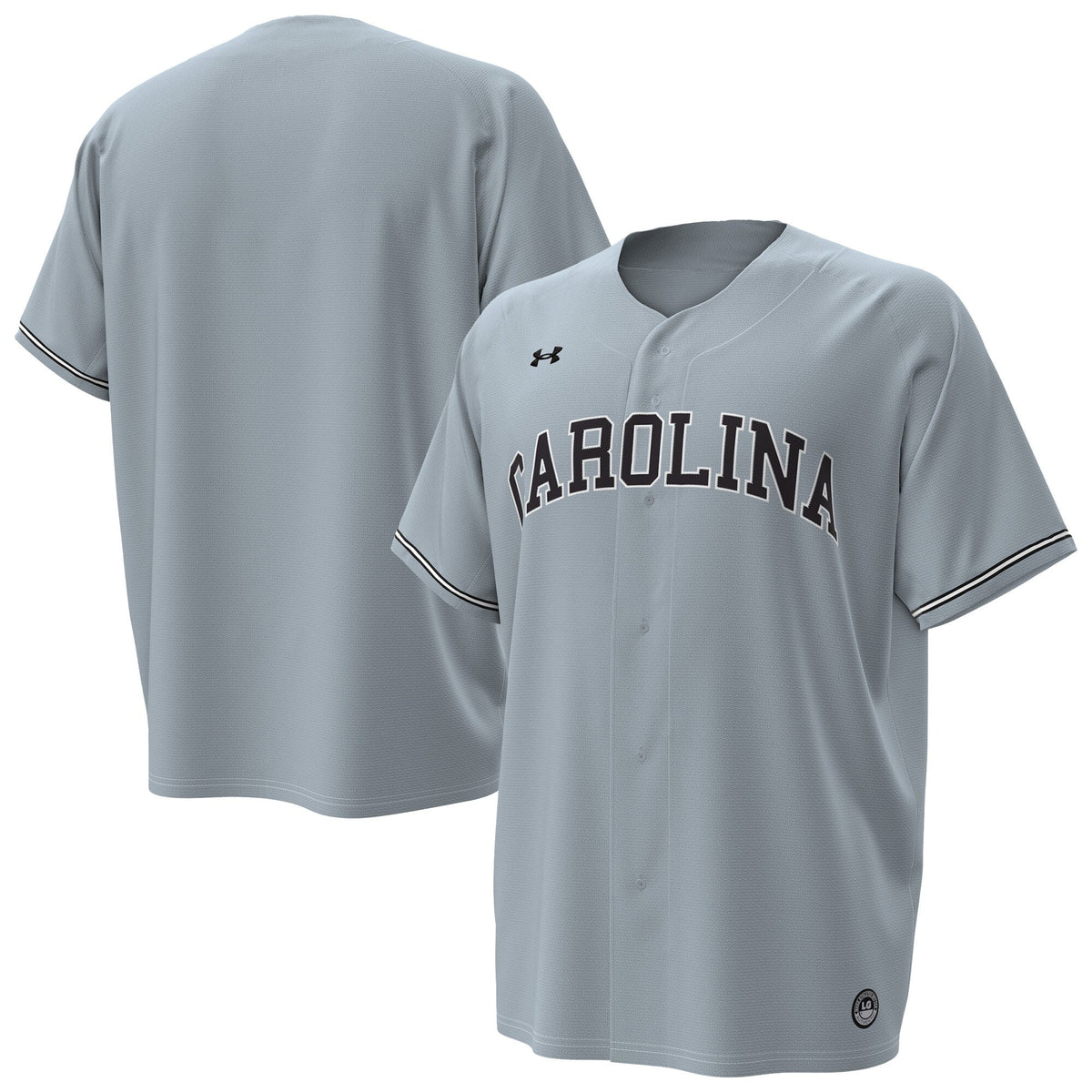South Carolina Gamecocks Replica Baseball Jersey - Gray product image 2, provided for visual reference and product detail