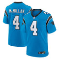 Carolina Panthers Tetairoa McMillan Blue Alternate Game Jersey product image 1, provided for visual reference and product