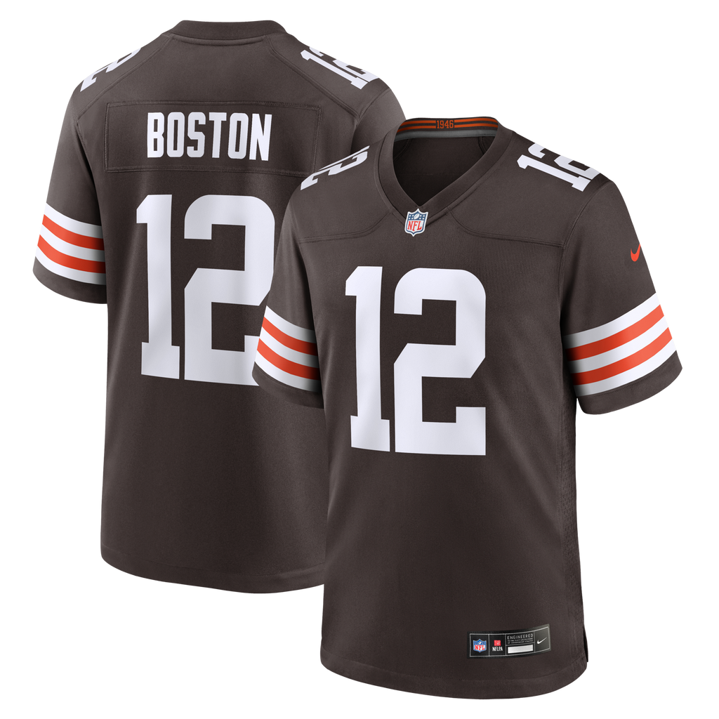 Cleveland Browns Denzel Boston Brown Game Jersey product image 1, provided for visual reference and product detail review