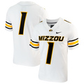 #1 Missouri Tigers Replica Football Jersey - White product image 1, provided for visual reference and product detail review