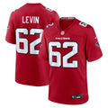 Atlanta Falcons Corey Levin Red Team Game Jersey product image 1, provided for visual reference and product detail review