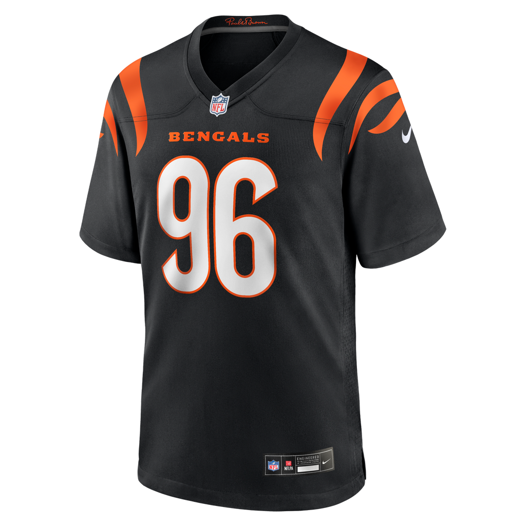 Cincinnati Bengals Cam Sample Black Game Jersey product image 2, provided for visual reference and product detail review