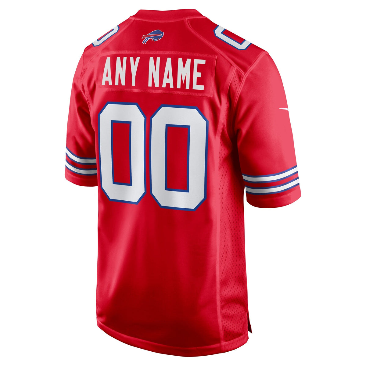 Buffalo Bills Red Alternate Custom Game Jersey product image 4, provided for visual reference and product detail review