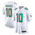 Miami Dolphins Jacob Rodriguez White Game Jersey product image 1, provided for visual reference and product detail review
