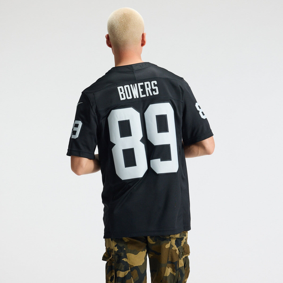 Las Vegas Raiders Brock Bowers Black Team Vapor F.U.S.E. Stitched Limited Jersey product image 4, provided for visual