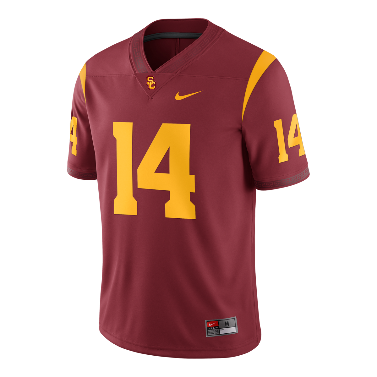 Jayden Maiava USC Trojans Game Football Jersey - Cardinal product image 3, provided for visual reference and product detail