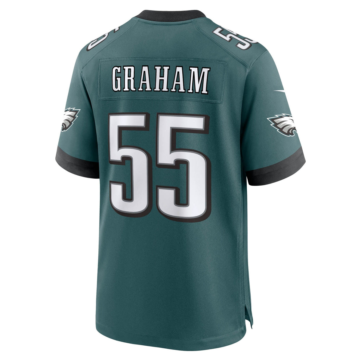 Philadelphia Eagles Brandon Graham Midnight Green Team Game Jersey product image 4, provided for visual reference and
