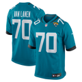 Jacksonville Jaguars Cole Van Lanen Teal Game Player Jersey product image 1, provided for visual reference and product