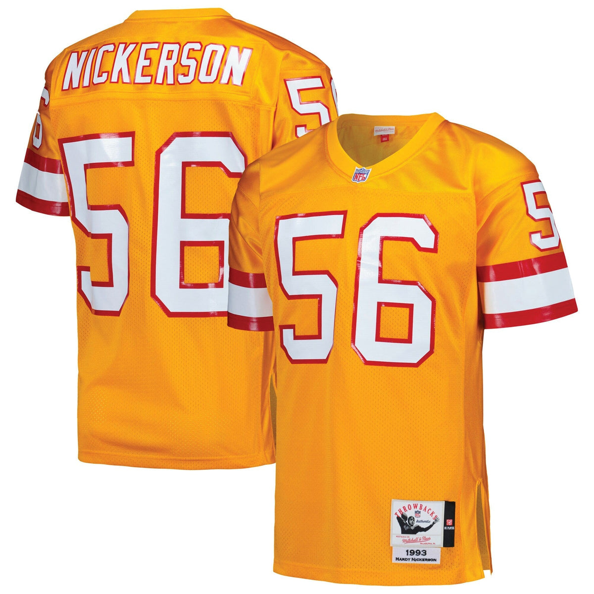 Tampa Bay Buccaneers 1993 Hardy Nickerson Orange Authentic Throwback Retired Player Jersey product image 1, provided for