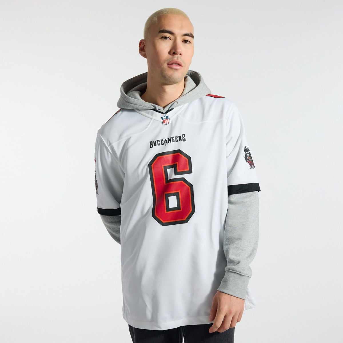 Tampa Bay Buccaneers Baker Mayfield White Away Game Jersey product image 3, provided for visual reference and product detail