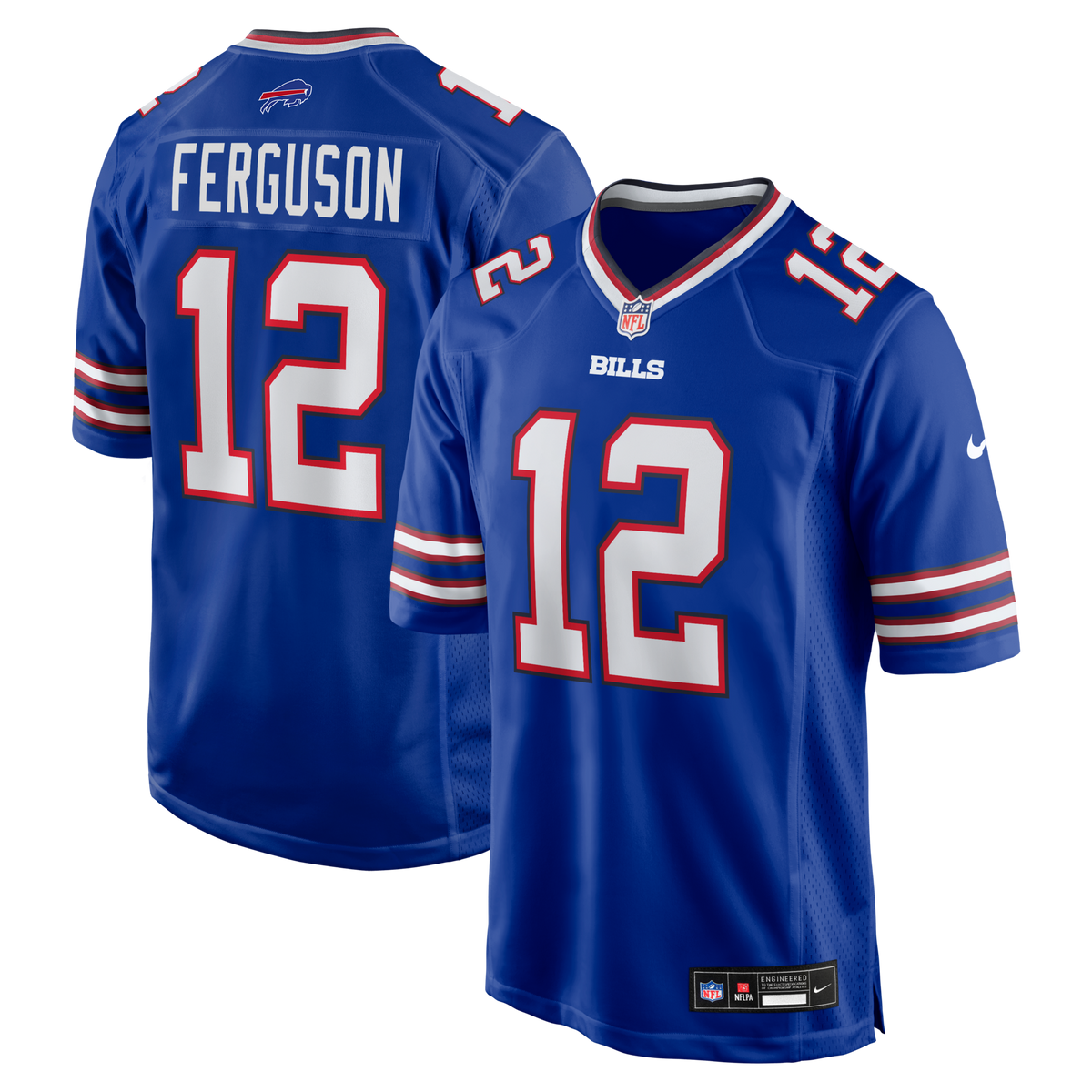 Buffalo Bills Joe Ferguson Royal Game Retired Player Jersey product image 1, provided for visual reference and product
