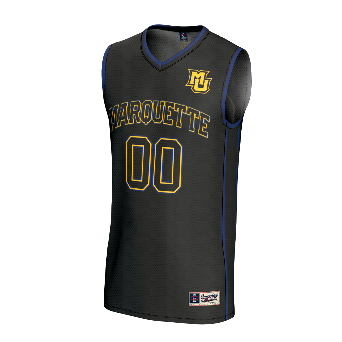 Marquette Golden Eagles Lightweight Collegiate Basketball NIL Pick-A-Player Fashion Jersey - Black product image 3, provided