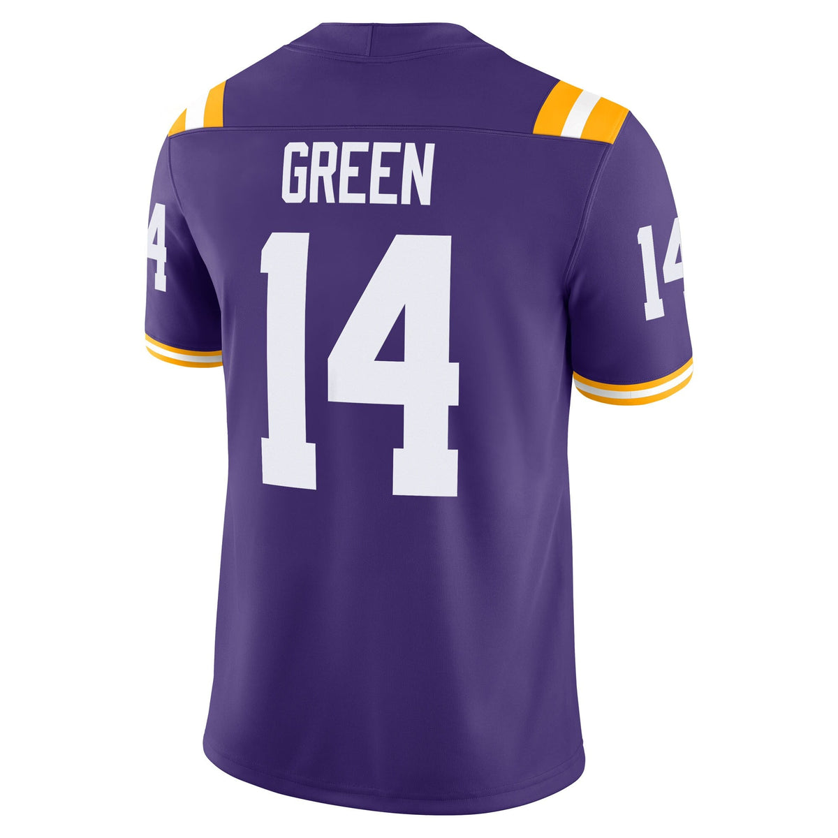 Trey'Dez Green LSU Tigers Home Game Jersey - Purple product image 4, provided for visual reference and product detail review