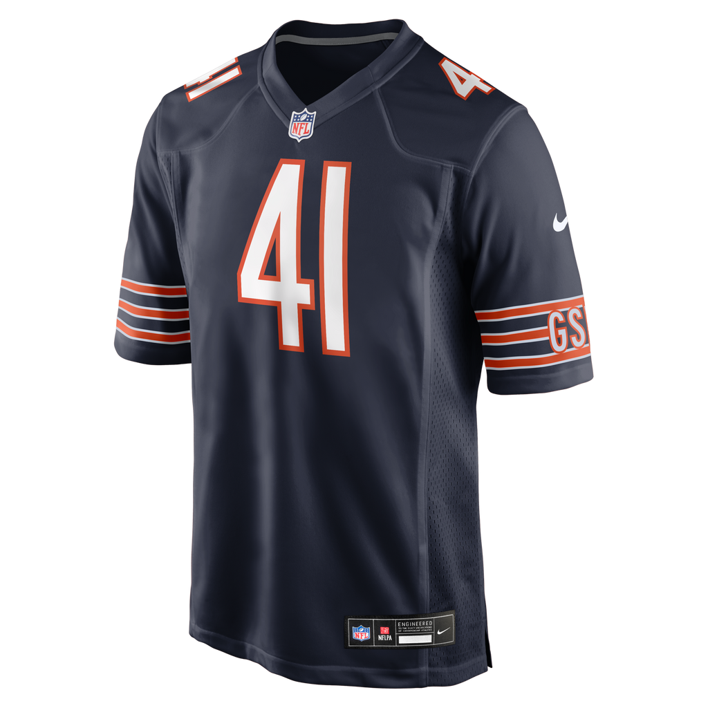 Chicago Bears Brian Piccolo Navy Game Retired Player Jersey product image 2, provided for visual reference and product