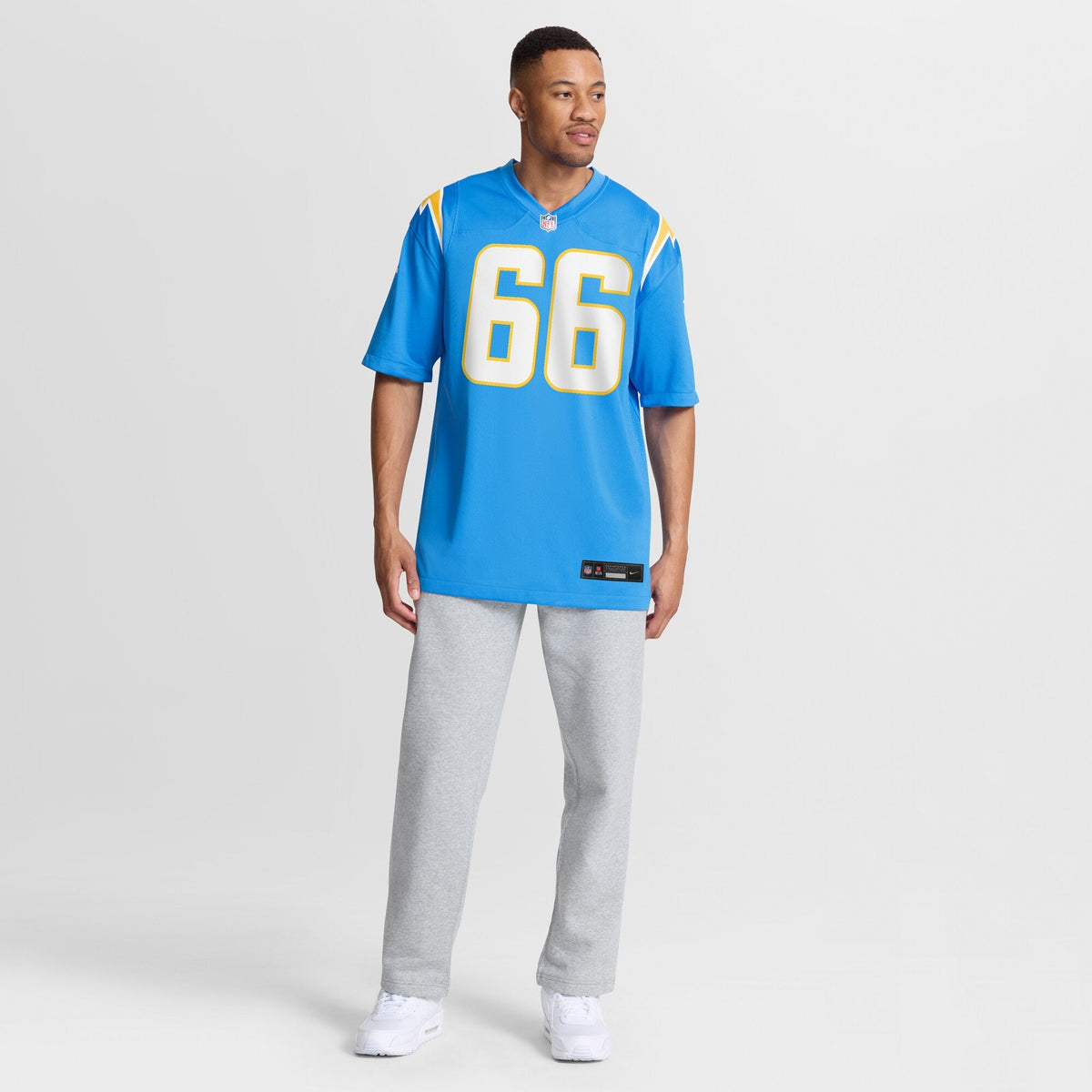 Los Angeles Chargers Bobby Hart Powder Blue Team Game Jersey product image 5, provided for visual reference and product