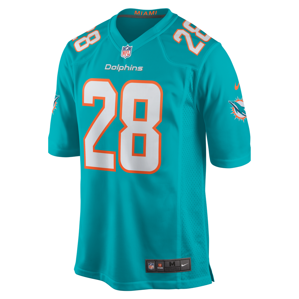 Miami Dolphins Devon Achane Aqua Player Game Jersey product image 7, provided for visual reference and product detail review