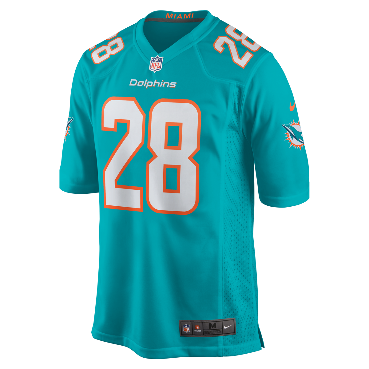 Miami Dolphins Devon Achane Aqua Player Game Jersey product image 7, provided for visual reference and product detail review