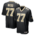 New Orleans Saints Carl Nicks Black Game Retired Player Jersey product image 1, provided for visual reference and product