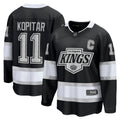 Los Angeles Kings Anze Kopitar Black Home Premier Breakaway Player Jersey product image 1, provided for visual reference and