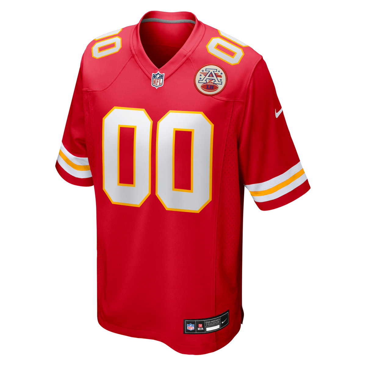 Kansas City Chiefs Red Custom Game Jersey product image 3, provided for visual reference and product detail review