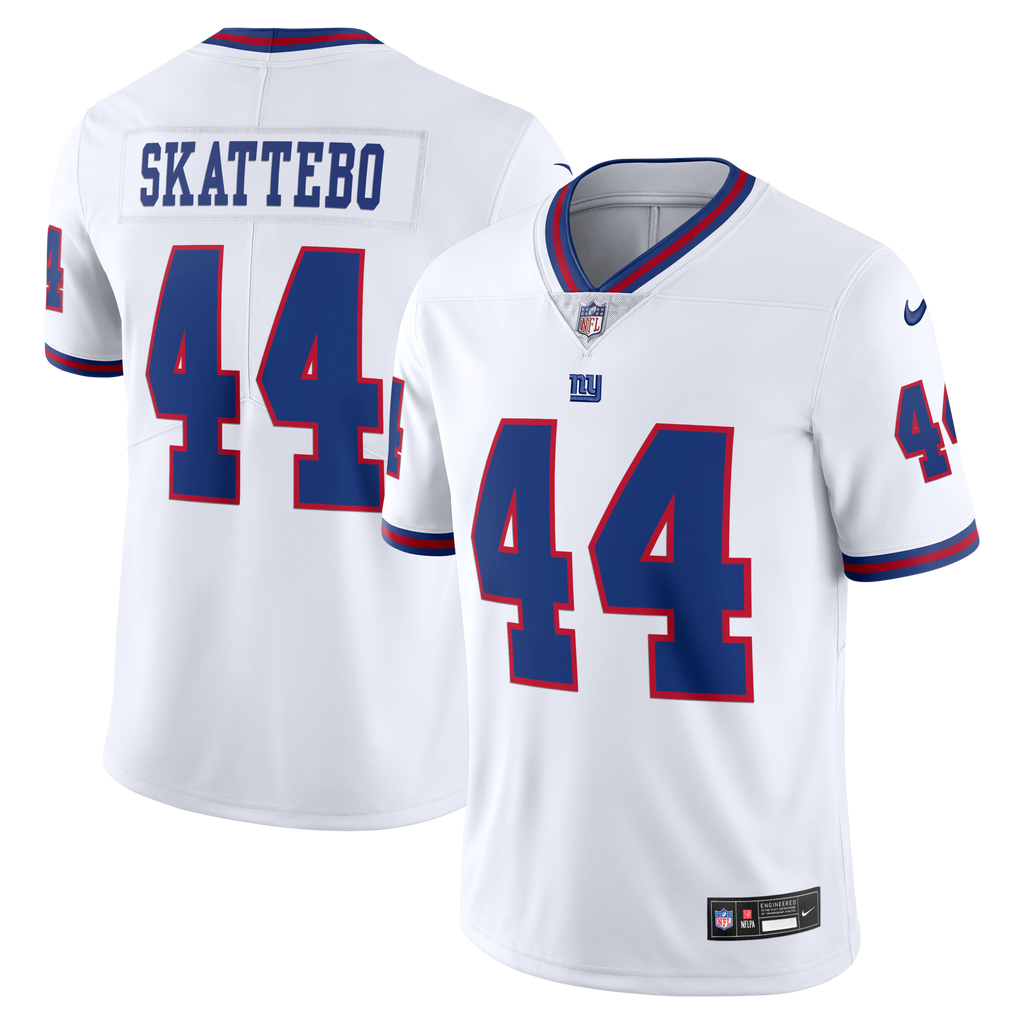 New York Giants Cam Skattebo White Vintage White Vapor Untouchable Stitched Limited Jersey product image 1, provided for