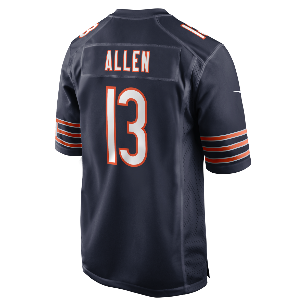 Chicago Bears Keenan Allen Navy Team Game Jersey product image 3, provided for visual reference and product detail review