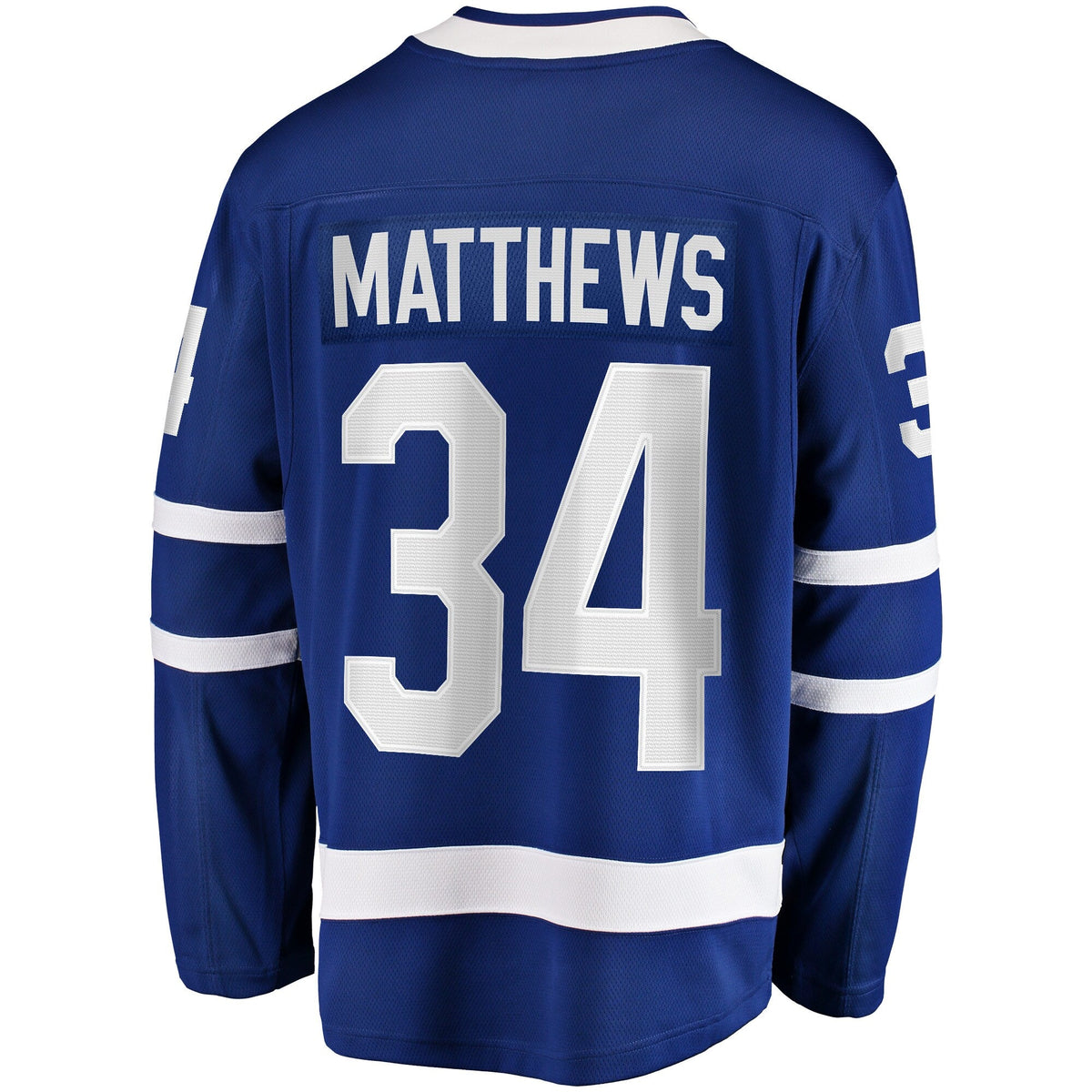 Toronto Maple Leafs Auston Matthews Blue Home Breakaway Jersey product image 4, provided for visual reference and product