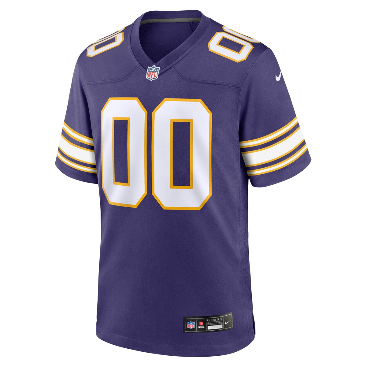 Minnesota Vikings Purple Classic Custom Game Jersey product image 3, provided for visual reference and product detail review