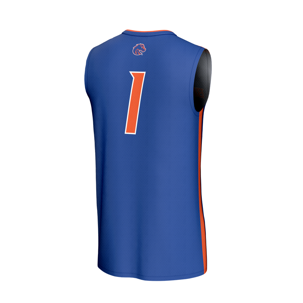 Boise State Broncos Collegiate Basketball Fashion Jersey - Royal product image 4, provided for visual reference and product