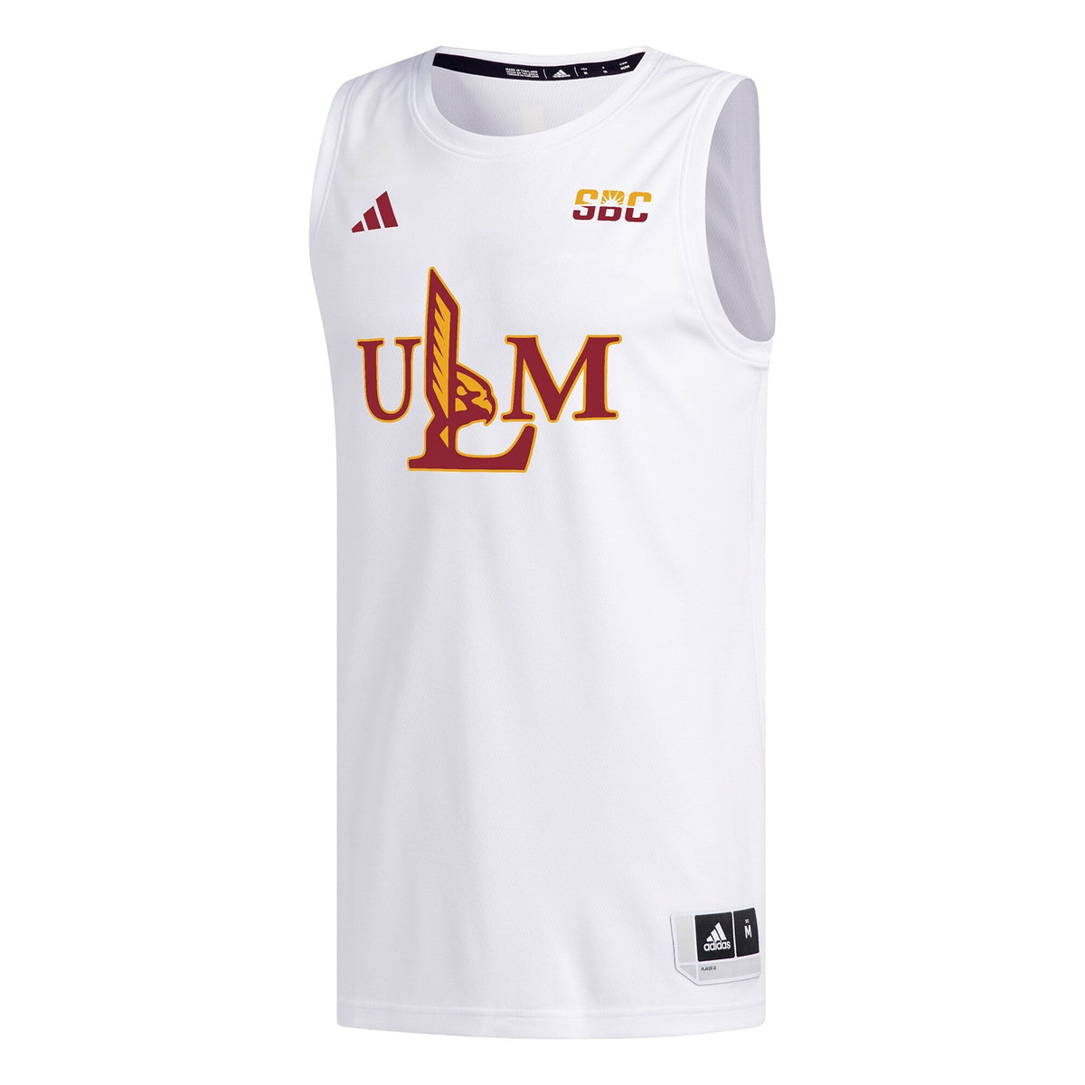 ULM Warhawks Replica Basketball Jersey - White product image 3, provided for visual reference and product detail review