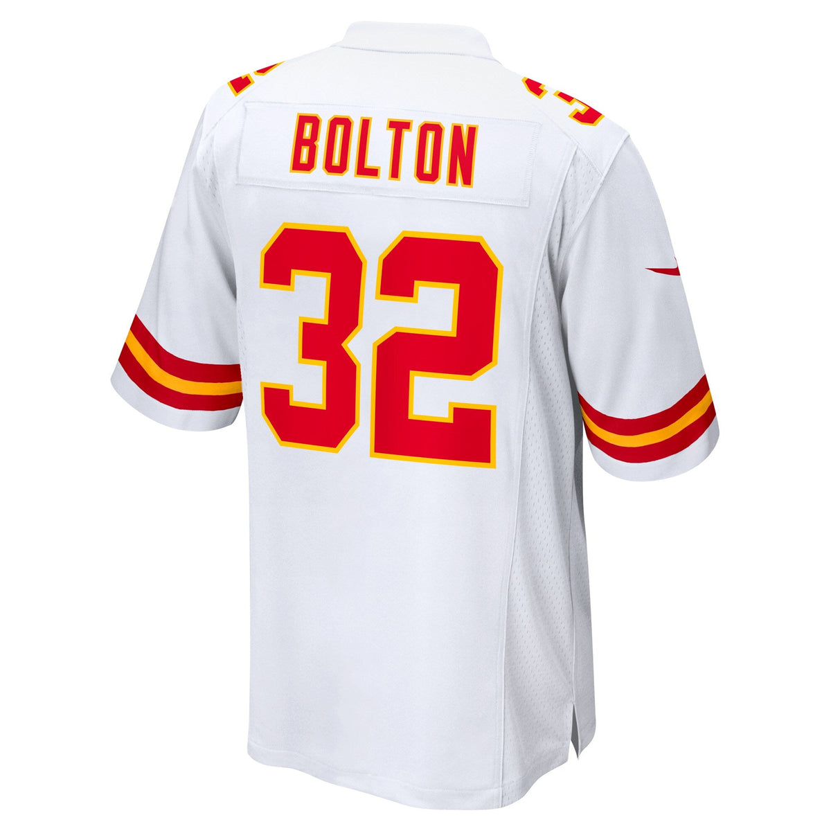 Kansas City Chiefs Nick Bolton White Away Game Player Jersey product image 4, provided for visual reference and product