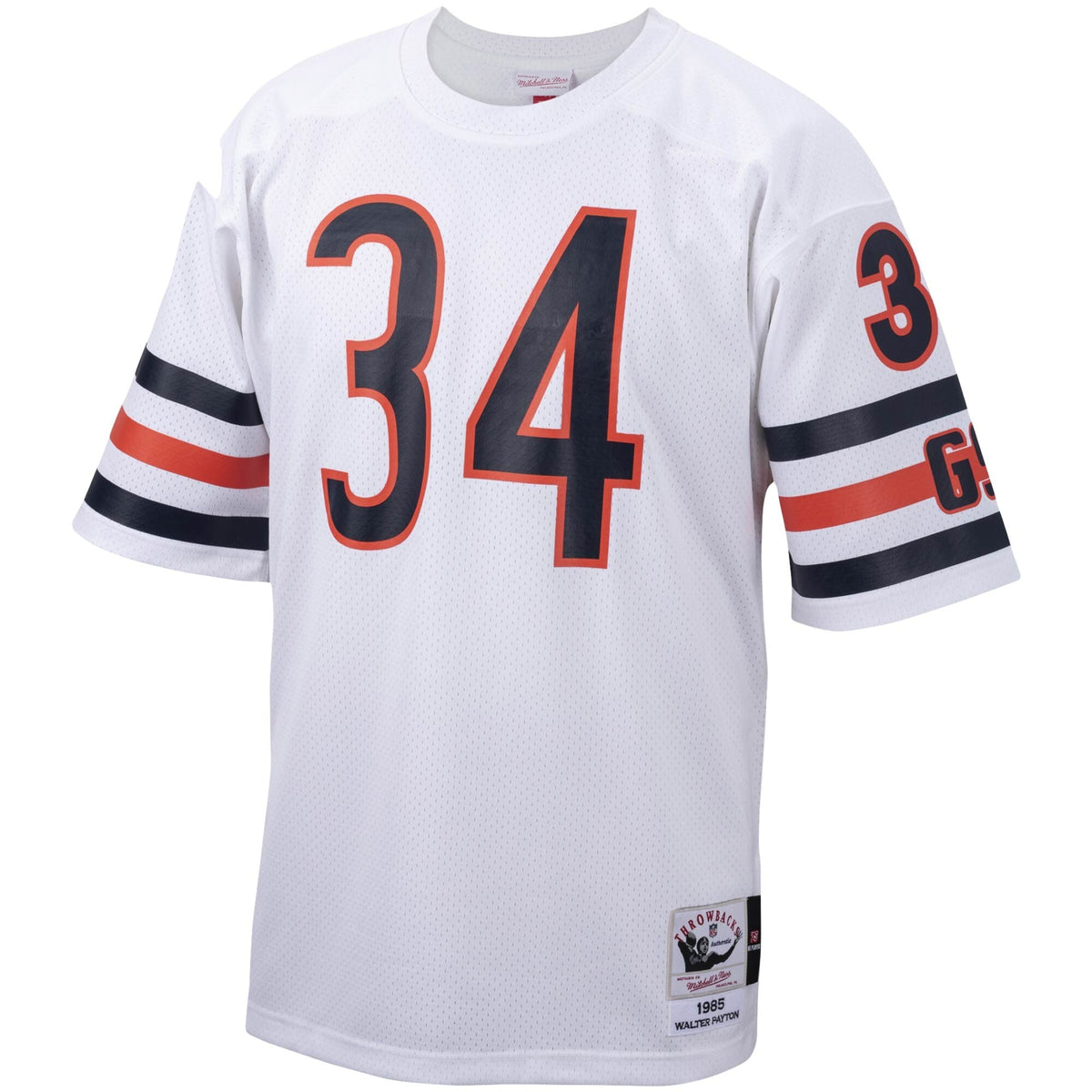 Chicago Bears 1985 Walter Payton White Authentic Throwback Retired Player Jersey product image 3, provided for visual