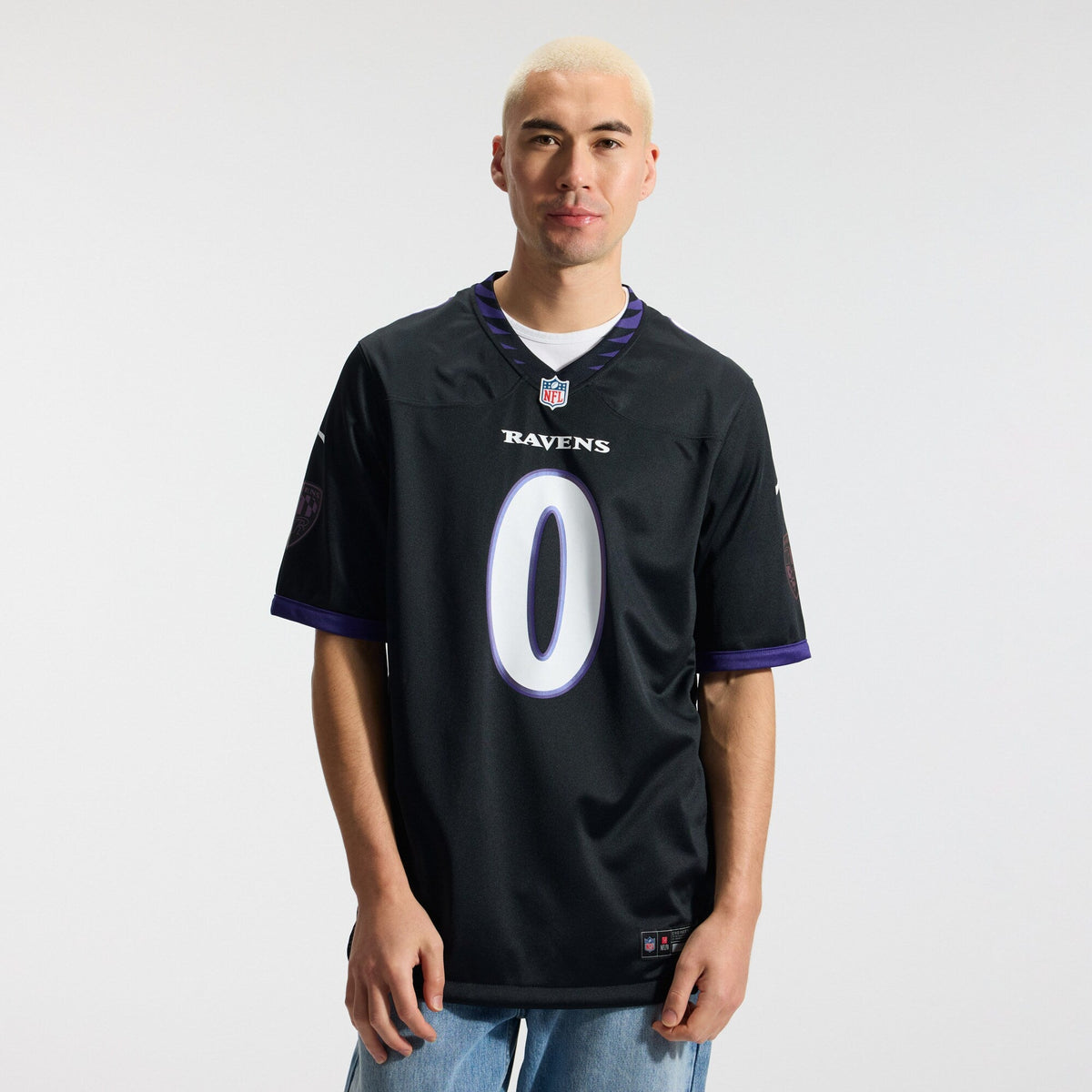 Baltimore Ravens Roquan Smith Black Alternate Game Jersey product image 3, provided for visual reference and product detail