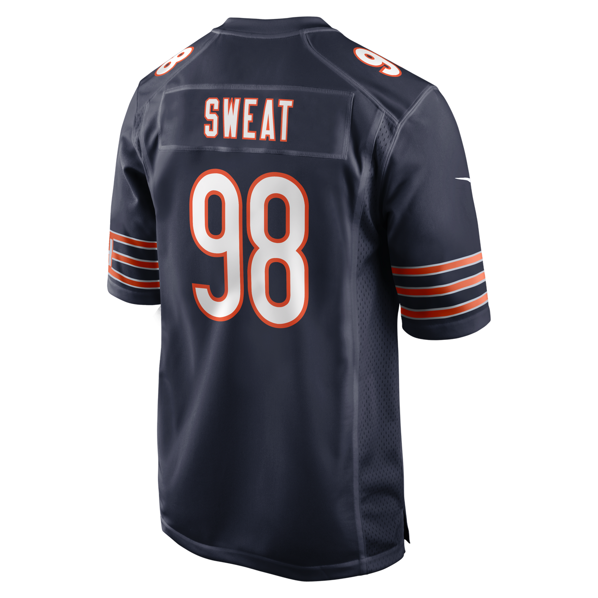Chicago Bears Montez Sweat Navy Game Jersey product image 3, provided for visual reference and product detail review
