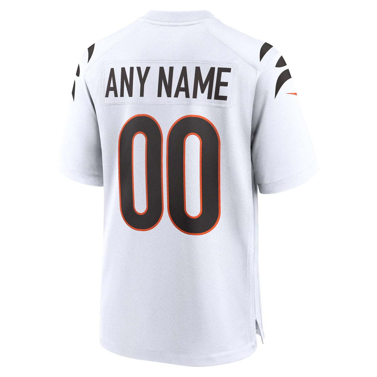 Cincinnati Bengals White Game Custom Jersey product image 4, provided for visual reference and product detail review