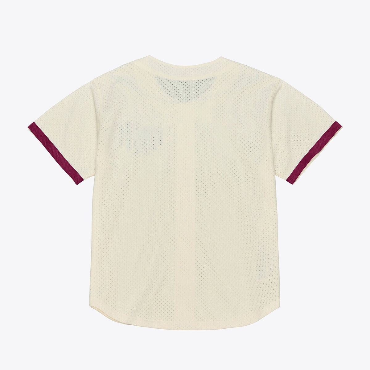 Texas A&M Aggies Mesh Button-Up Batting Practice Baseball Jersey - Cream product image 3, provided for visual reference and