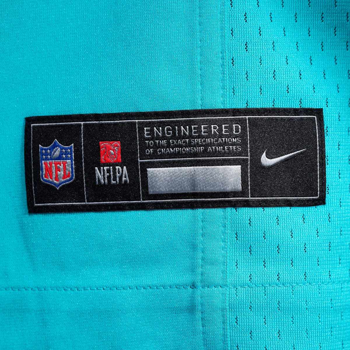 Miami Dolphins Number 1 Groom Aqua Game Jersey product image 6, provided for visual reference and product detail review