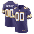 Minnesota Vikings Purple Classic Custom Game Jersey product image 1, provided for visual reference and product detail review