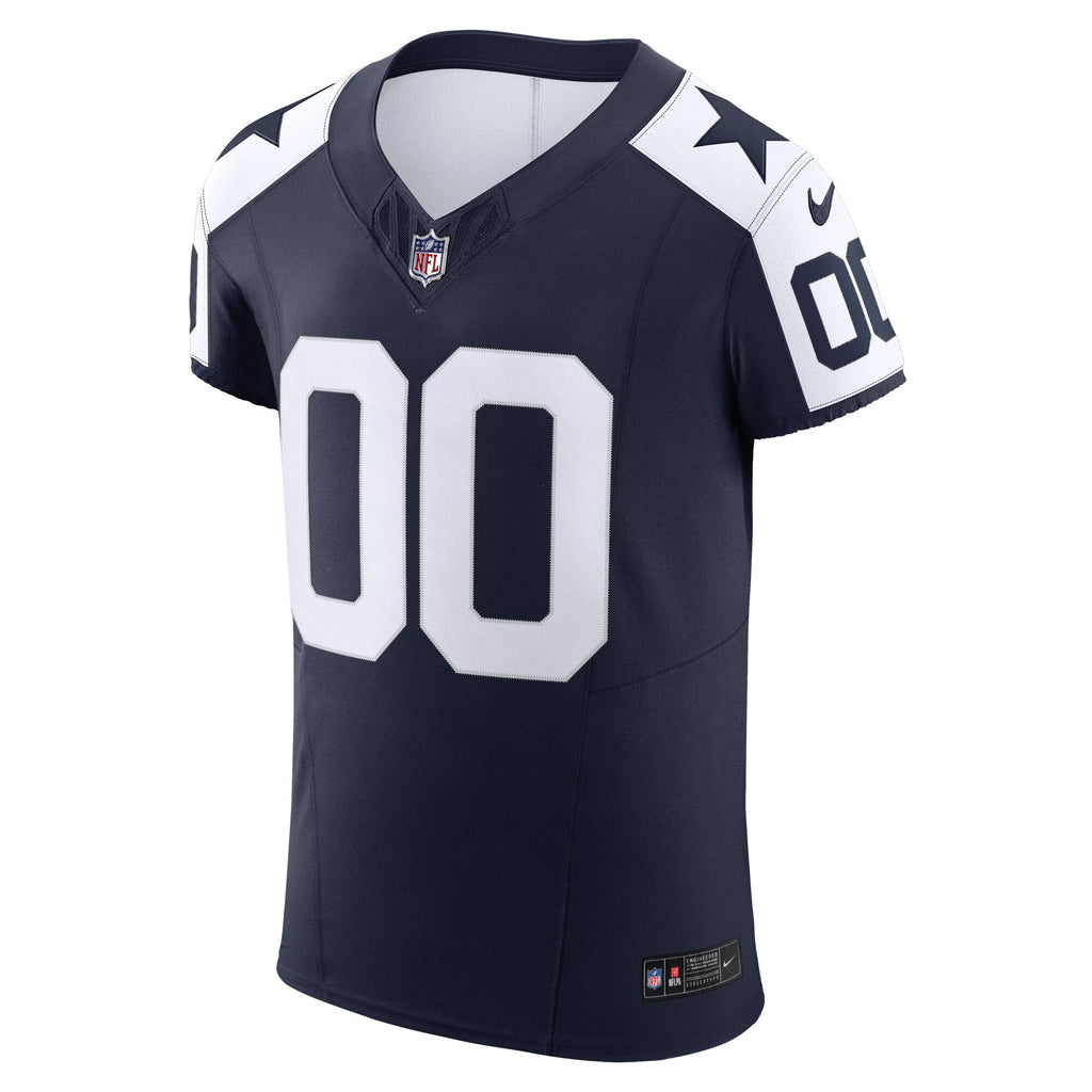 Dallas Cowboys Navy Vapor F.U.S.E. Elite Custom Jersey product image 3, provided for visual reference and product detail