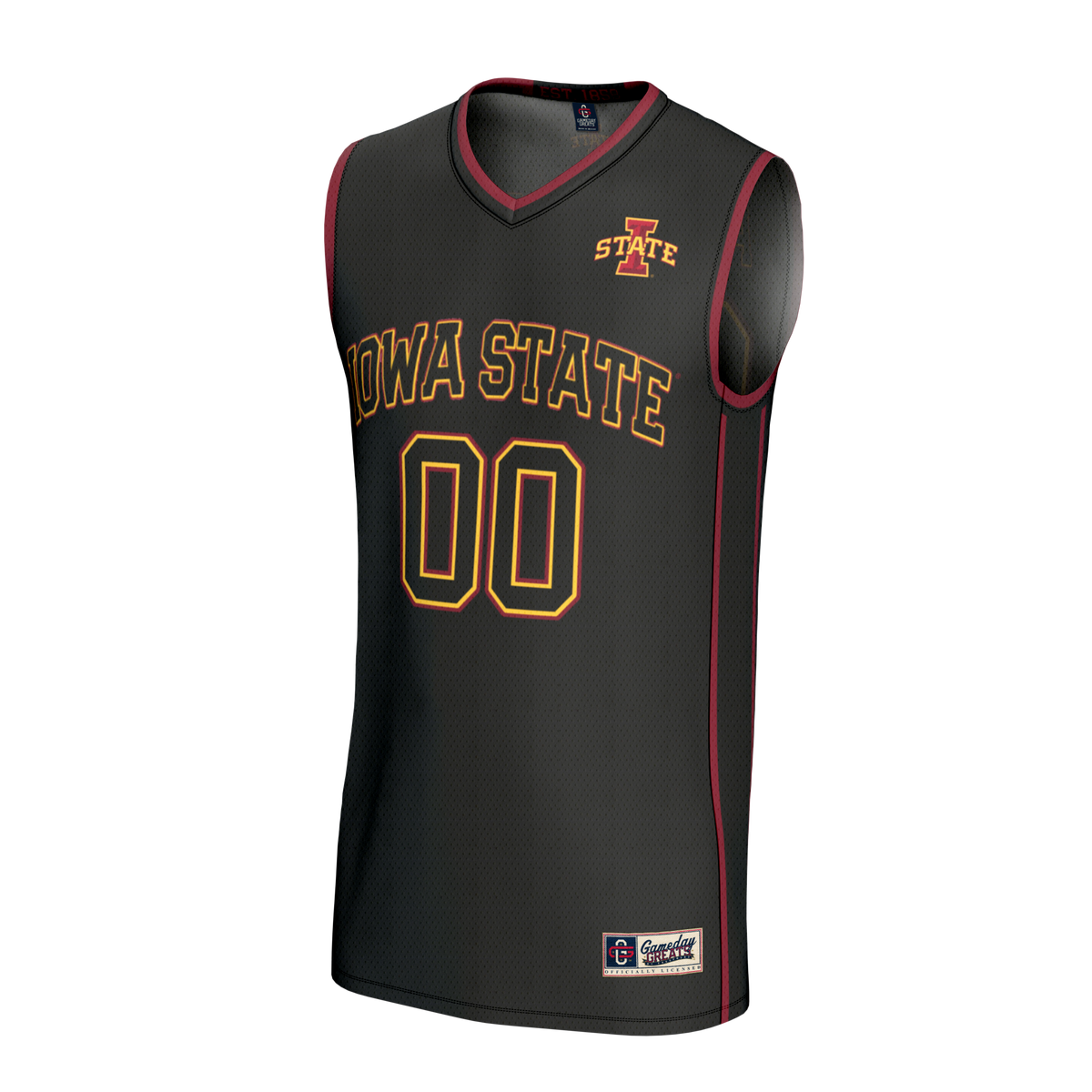 Iowa State Cyclones Lightweight Collegiate Basketball NIL Pick-A-Player Fashion Jersey - Black product image 3, provided for