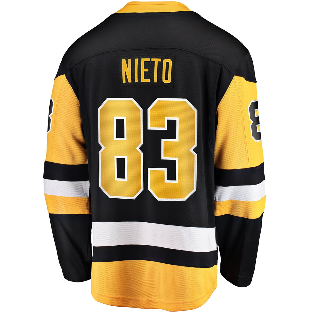 Pittsburgh Penguins Matt Nieto Black Home Breakaway Jersey product image 4, provided for visual reference and product detail