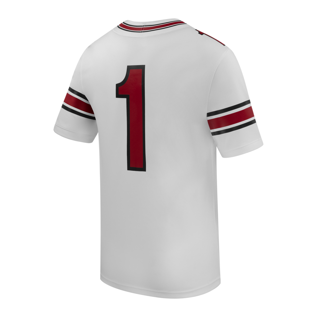 #1 South Carolina Gamecocks Road Replica Football Jersey - White product image 4, provided for visual reference and product