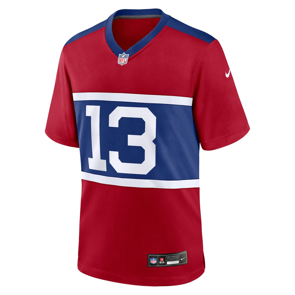 New York Giants Jalin Hyatt Century Red Alternate Player Game Jersey product image 3, provided for visual reference and