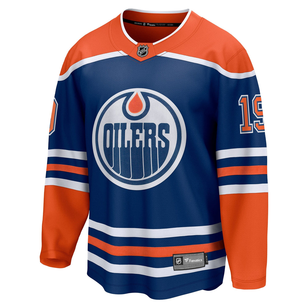 Edmonton Oilers Adam Henrique Royal Home Breakaway Jersey product image 3, provided for visual reference and product detail